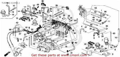 Honda Accord Dr Lx Ka Tubing Carb Schematic Partsfiche