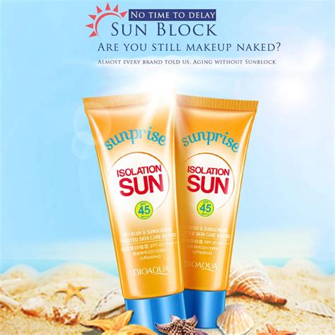 Bioaqua Facial Sunscreen Creams Sun Lotion Tanning Oil Spf 45 Isolation