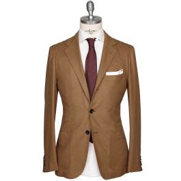 Kiton Brown Virgin WOOL 12 8 Micron Blazer IsuiT