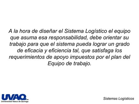 Sistema Logistico Ppt