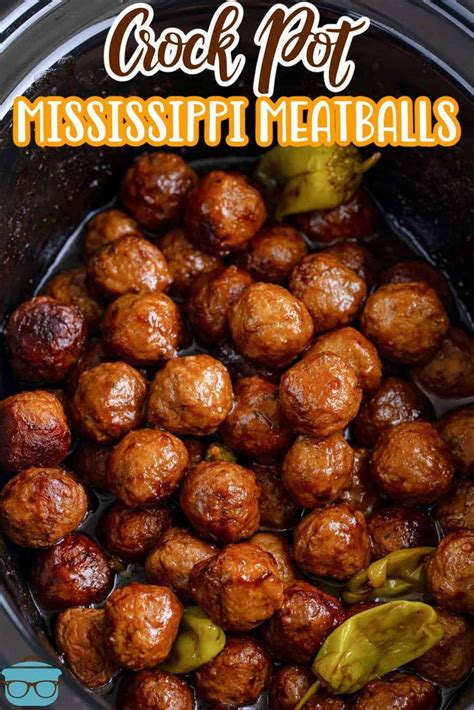 These Easy Crock Pot Mississippi Meatballs Are A Version Of All The