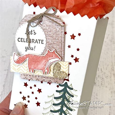 Stars Treat Bag Tricks Stampin Up Happy Forest Friends Suite