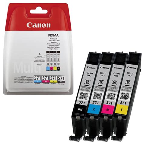 Cartridge Canon CLI 571 Bk C M Y 0386C005 Oryginalny Multipack