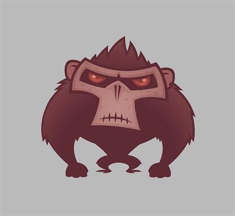 Angry Ape Digital Art by John Schwegel - Pixels