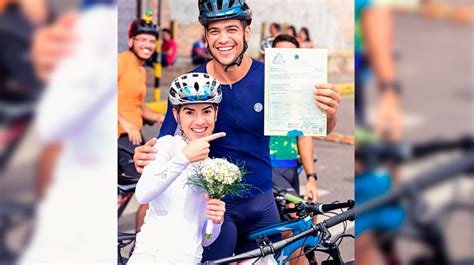 Juazeiro Do Norte Casal De Ciclistas Se Casa Em Cerim Nia Tem Tica