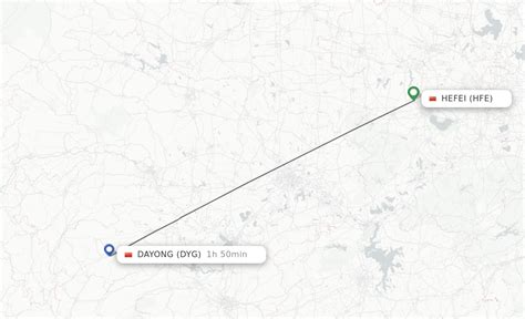 Direct Non Stop Flights From Hefei To Dayong Schedules