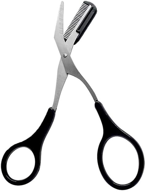 Precision Eyebrow Trimmer Scissors With Comb