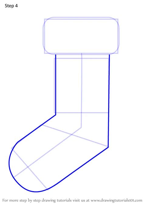 How To Draw Christmas Stocking Easy Christmas Step By Step