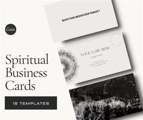 Spiritual Business Cards Templates, Astrology Business Cards, Yoga ...