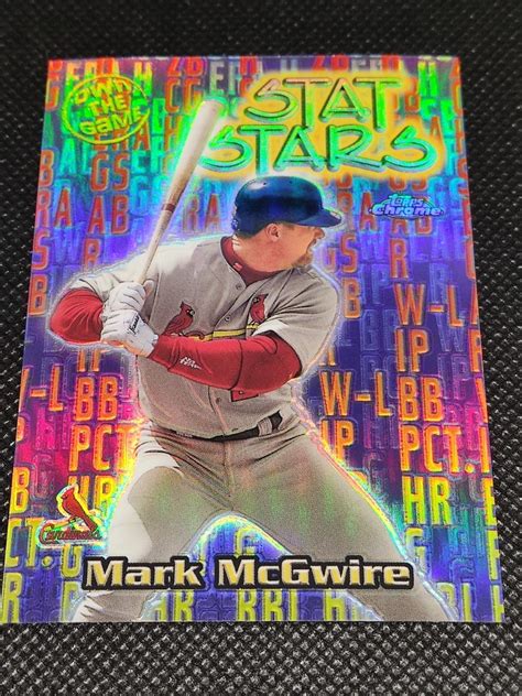 Yahoo Topps Chrome Stat Stars Refractor Mark M