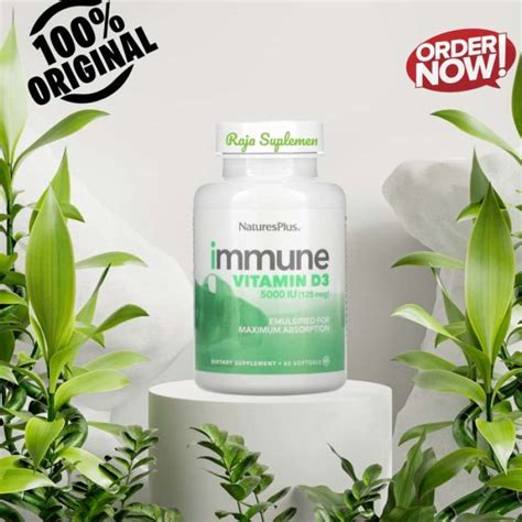 Jual Nature S Plus Immune Vitamin D Mcg Iu Softgels