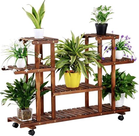 Yaheetech Estantería De Macetas Estante De Plantas Soporte Decorativo