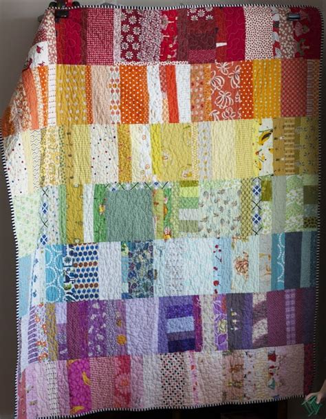 A Quilt Is Nice Rainbow Scraps Rainbow Quilt Easy Quilts Scrap Quilts