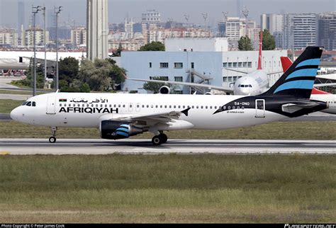 5A ONO Afriqiyah Airways Airbus A320 214 Photo By Peter James Cook ID