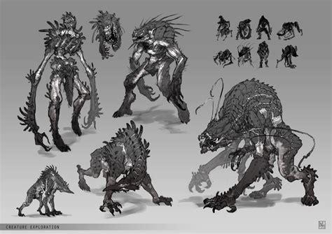 Artstation Creature Design Sketches