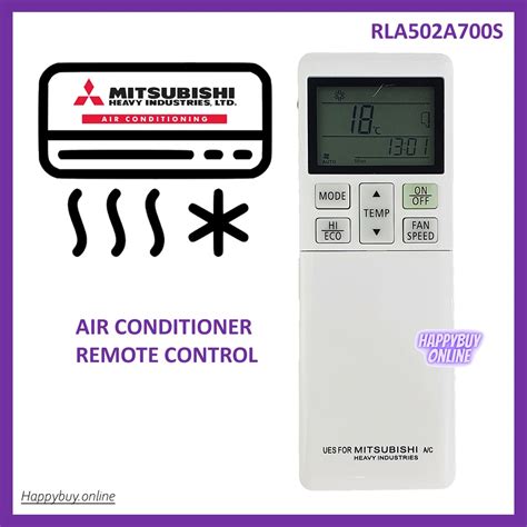 Mitsubishi Heavy Industries Aircond Air Conditioner Remote Control