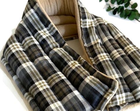 Long Heating Pad Microwavable Neck Wrap Hot Cold Therapy Neck Warmer Removable Cover