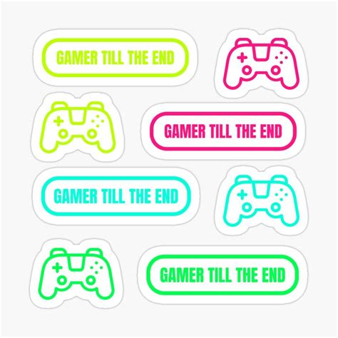 Funny Gamer Till The End Design Sticker For Sale By Optimistically