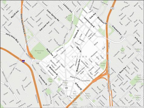 Uptown Dallas Map