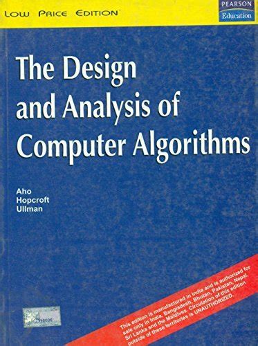 The Design And Analysis Of Computer Algorithms By Alfred V Aho Goodreads