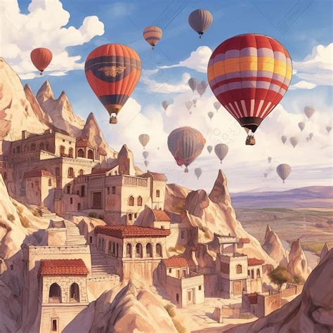 Premium Photo Photo Landing A Hot Air Balloon