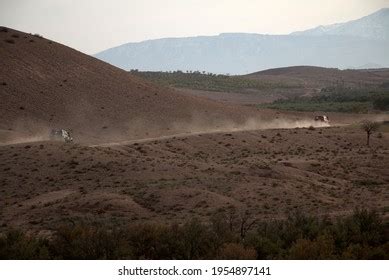 Car Kicking Dust On Dry Road Stock Photo 1954897141 | Shutterstock