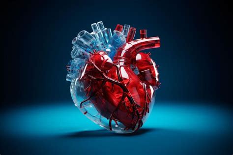 Premium Ai Image Medically Accurate Illustration Of Human Heart Made Of Glass