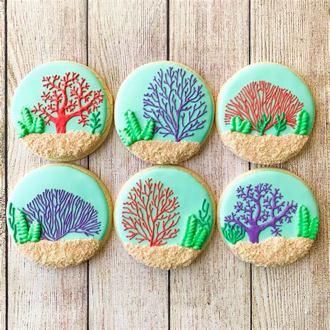 Coral cookies : cookiedecorating
