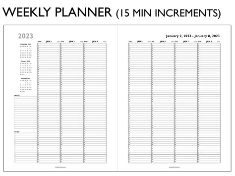 2023 Planner Printable 2023 Weekly Planner Monthly Planner Etsy Uk