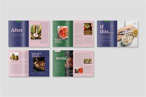 Food Magazine Template Indesign Indd Brandpacks