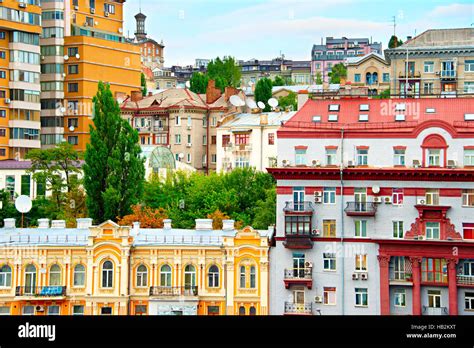 Kiev Old Town Ukraine Stock Photo Alamy