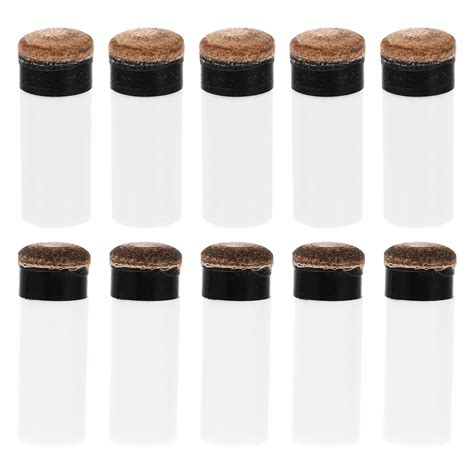 Homemaxs 10pcs Billiard Cue Tips Pool Cues Tips Replacements Screw On