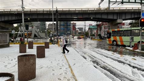 Se Registra Granizo Y Fuerte Lluvia En CDMX ABC Noticias