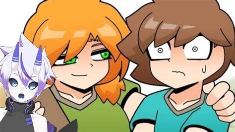 R X X Reacciona A Las Aventuras De Steve Y Alex Minecraft Anime By