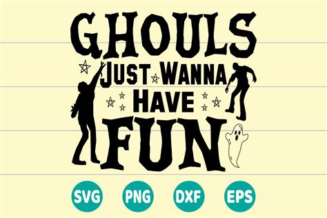 Ghouls Just Wanna Have Fun Svg Graphic By Creative Svg Corner