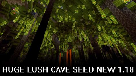 Caves And Cliffs Seed Giant Huge Lush Cave With Lava Lake Underground New Minecraft Update 1