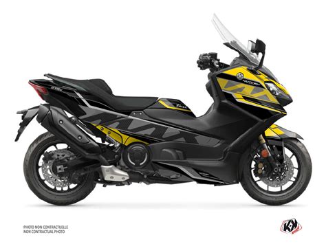 Yamaha Tmax Maxiscooter Energy Graphic Kit Yellow Kutvek Kit Graphik