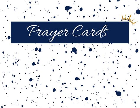 Splatter Prayer Cards Blank Prayer Cards Downloadable Cards For