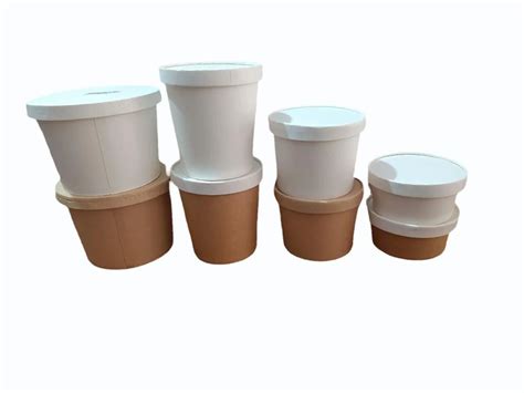 Brown Plain Kraft Paper Containers Ml To Ml At Rs Piece In