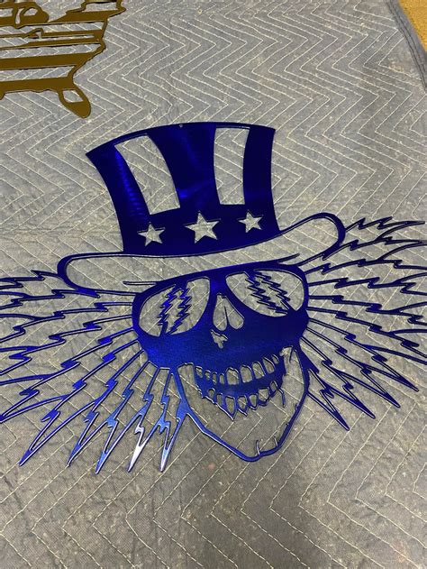 Metal Grateful Dead Uncle Sam Dead Head Metal Wall Art Dead Etsy