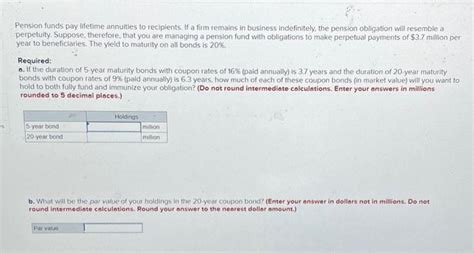 Solved Pension Funds Pay Lifetime Annuities To Reciplents Chegg