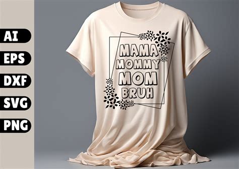 Mama Mommy Mom Bruh Svg Mom Life Svg Graphic By Merchgraphic