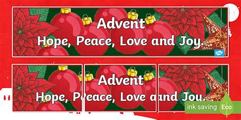 Advent Display Banner Teacher Made Twinkl