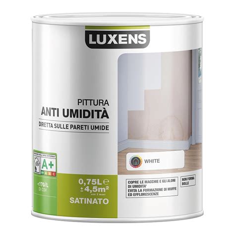 Pittura Per Interni Antimuffa LUXENS Bianco 0 75 L Leroy Merlin