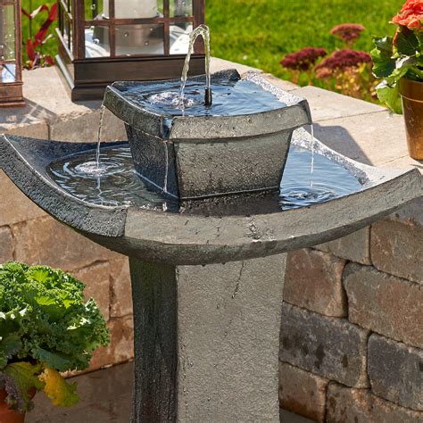 solar powered garden fountain 2