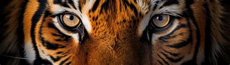 Premium AI Image | Eyes of a tiger close up