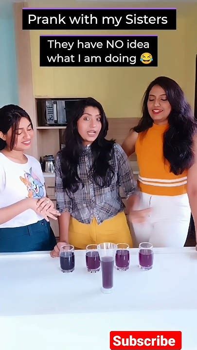 Shorts Prank With My Sisters 🤣 Youtube