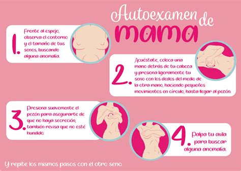 Pasos para realizarse un autoexamen del cáncer de mama