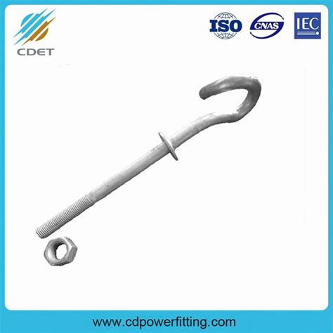 Hot DIP Galvanized Steel Foundation Anchor Bolt Arnoldcable