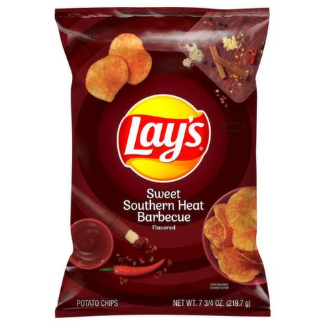 Lays Potato Chips Sweet Southern Heat Barbecue Super 1 Foods